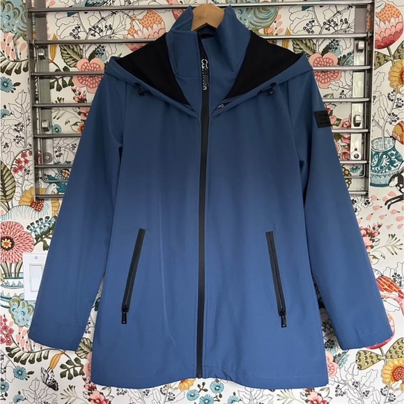 Calvin Klein Collection Jackets & Blazers - Calvin Klein Collection Blue Hooded Jacket